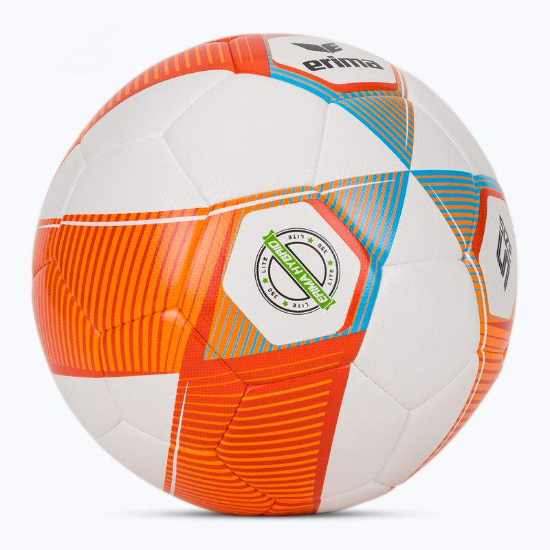 Pallone da calcio per bambini Erima Hybrid Lite 350 size 5 neon orange/curacao 2