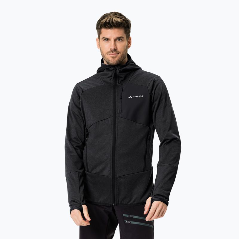 Felpa VAUDE Monviso Fleece II uomo nero