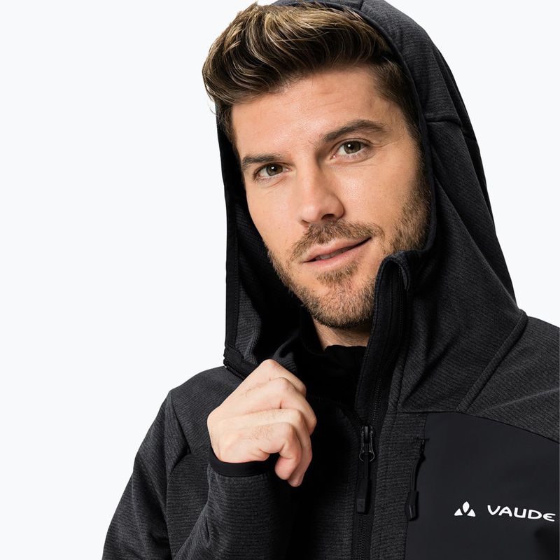 Felpa VAUDE Monviso Fleece II uomo nero 3