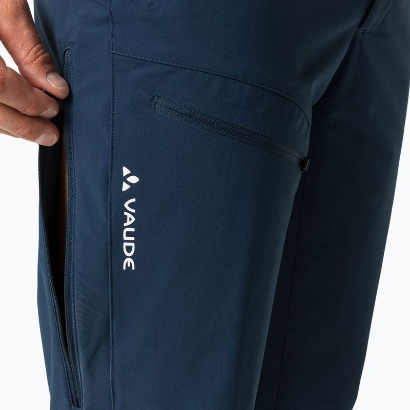 Pantaloni softshell VAUDE Badile II da uomo, blu scuro. 4