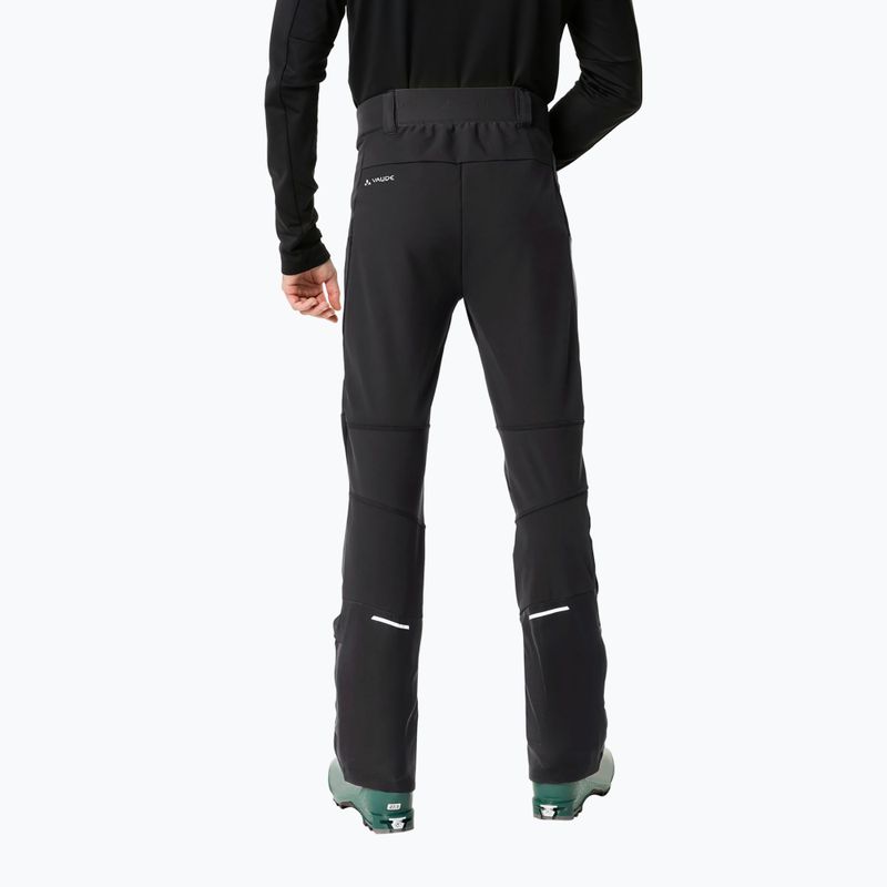 Pantaloni softshell da uomo VAUDE Larice IV nero uni 2