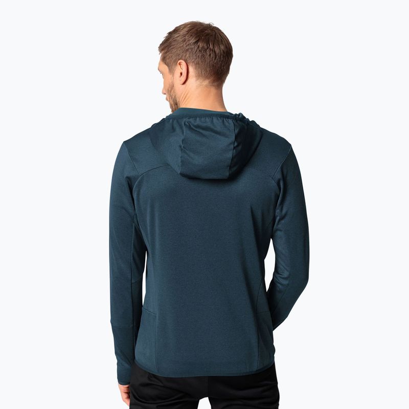 Felpa VAUDE Monviso Fleece II da uomo verde scuro/marino 2