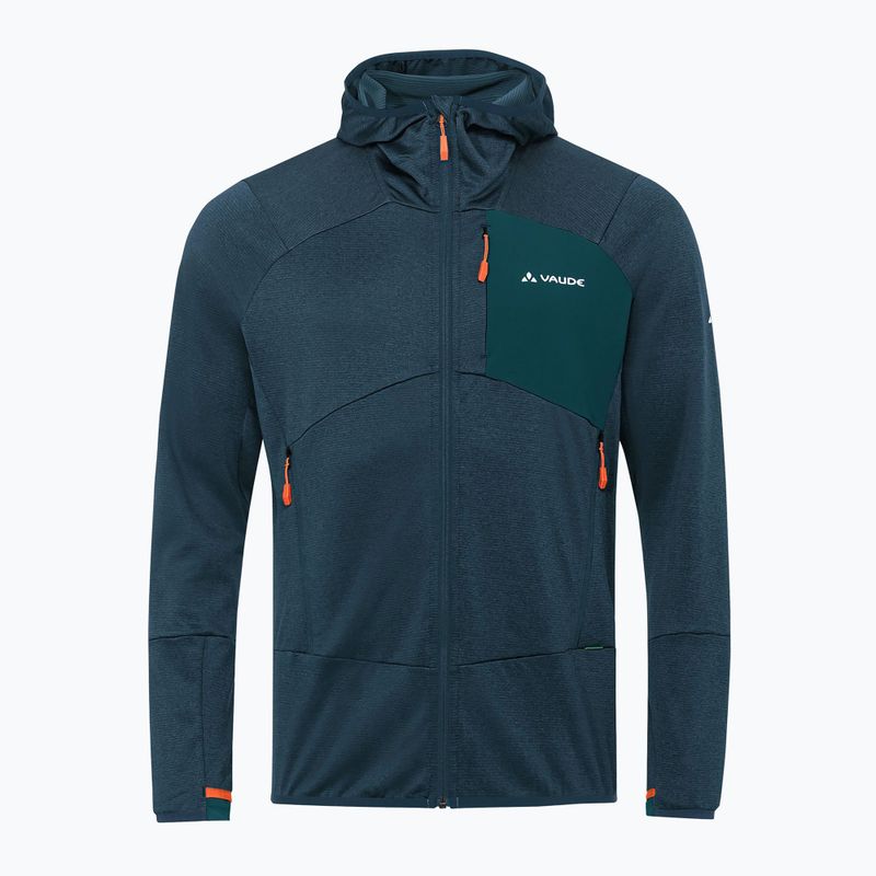 Felpa VAUDE Monviso Fleece II da uomo verde scuro/marino 5