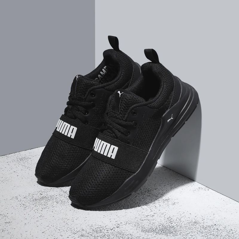 PUMA Wired Run Jr scarpe da bambino puma nero/puma bianco 14