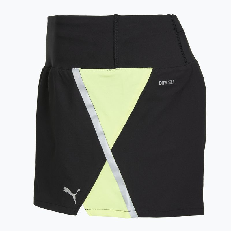 Pantaloncini da corsa da donna Puma Run Lite Woven Ultra Shorts black/neon 3