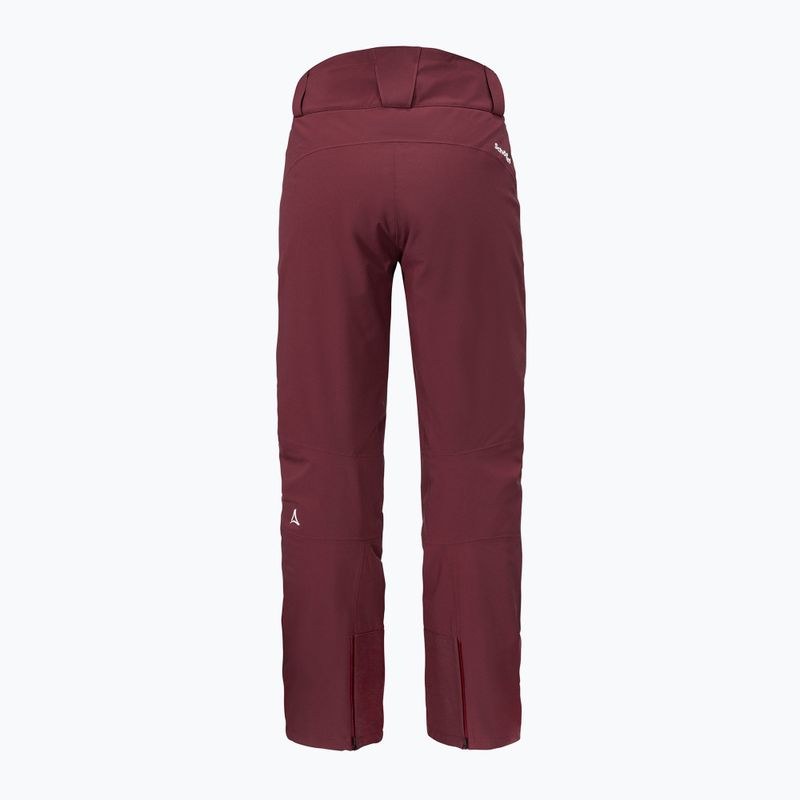 Pantaloni da sci Schöffel Weissach donna bordeaux scuro 2