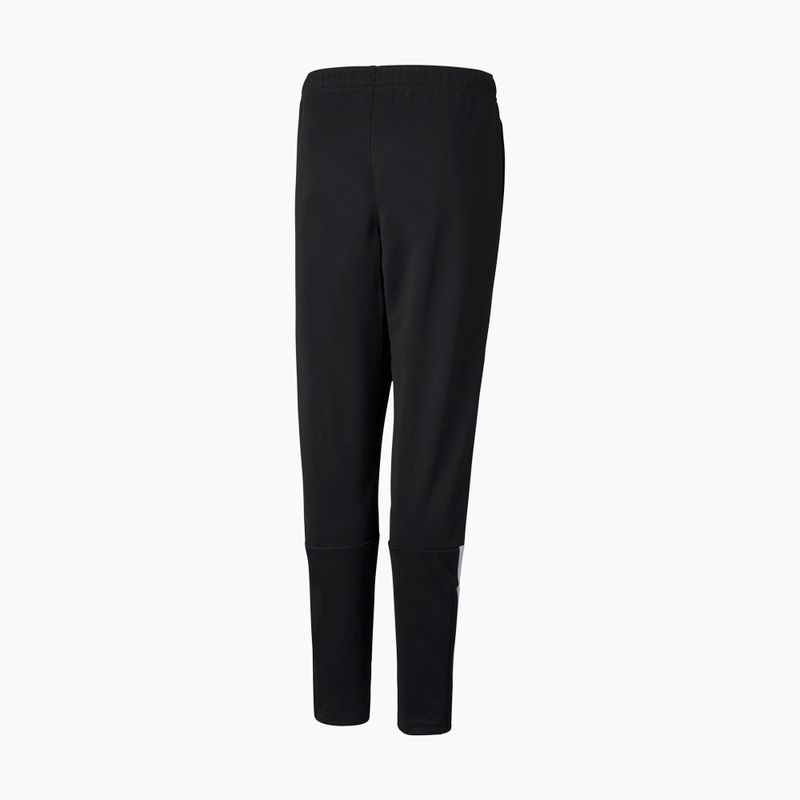Pantaloni da calcio per bambini PUMA Teamliga Training puma nero/puma bianco 7