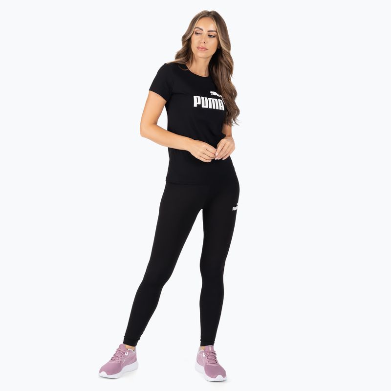 Maglietta da allenamento da donna PUMA ESS Logo puma nero 2