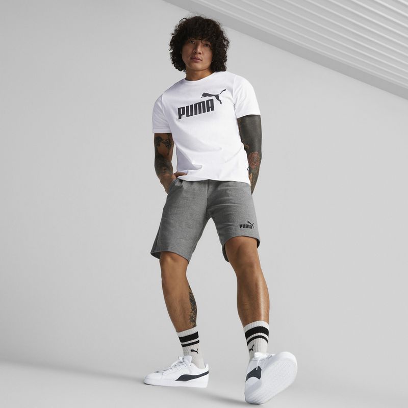 Pantaloncini da uomo PUMA Ess Jersey grigio erica medio 4