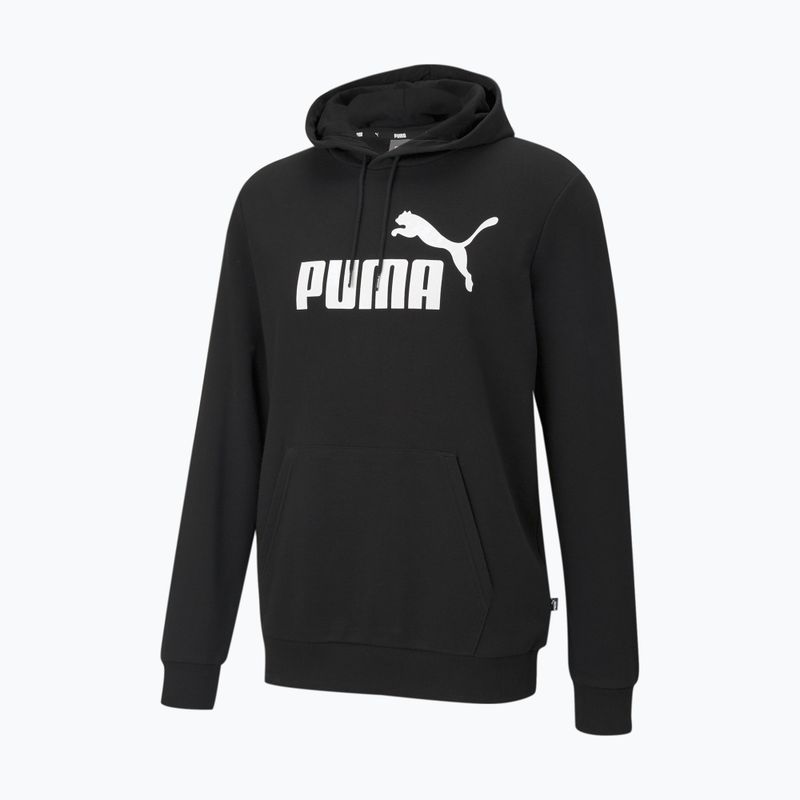 Felpa da uomo con cappuccio PUMA Essentials Big Logo TR puma black 4