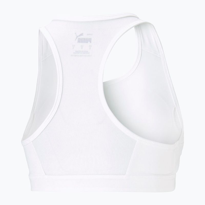 PUMA Mid Impact 4Keeps Graphic PM puma bianco/puma nero gatto reggiseno fitness 7