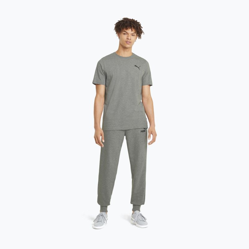 PUMA Ess Small Logo Tee Uomo grigio erica media/grigio erica media/gatto t-shirt 2