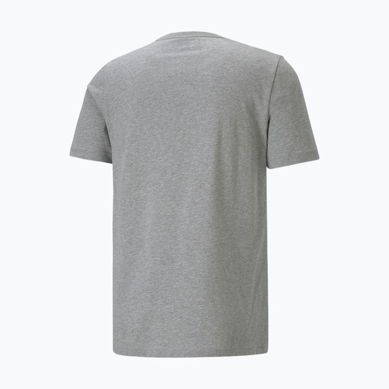 PUMA Ess Small Logo Tee Uomo grigio erica media/grigio erica media/gatto t-shirt 5