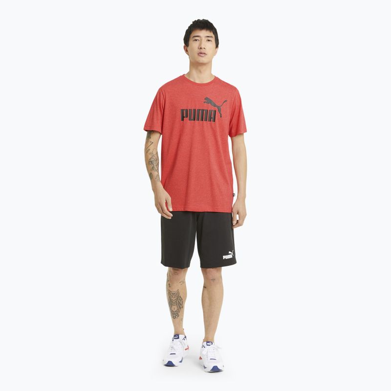 Maglietta da uomo PUMA Essentials Heather Tee high risk red 2