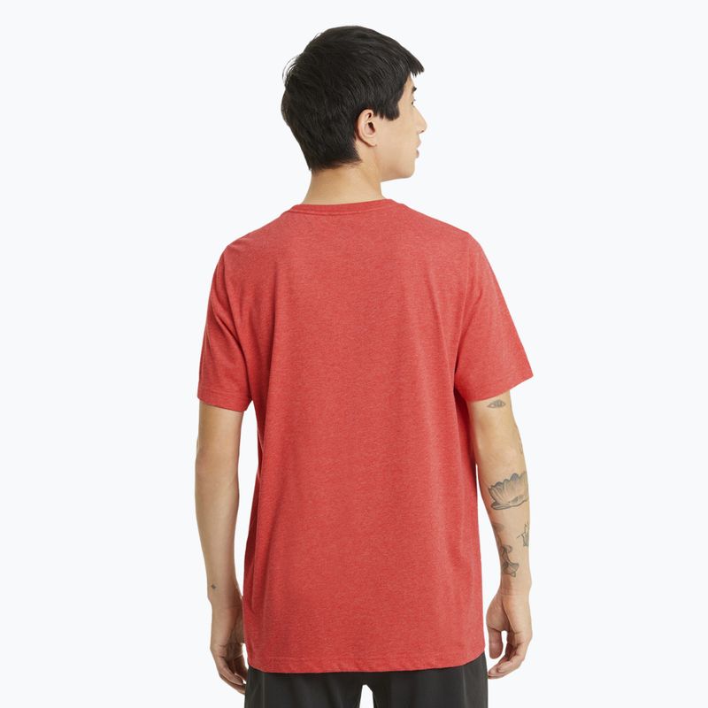 Maglietta da uomo PUMA Essentials Heather Tee high risk red 3