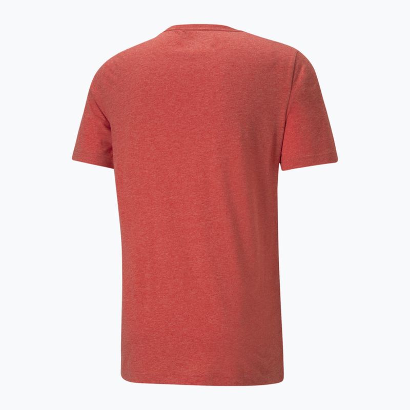 Maglietta da uomo PUMA Essentials Heather Tee high risk red 5