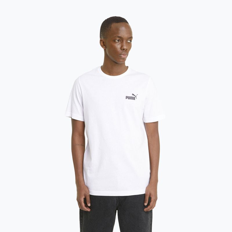 PUMA Ess Small Logo Tee Uomo puma bianco