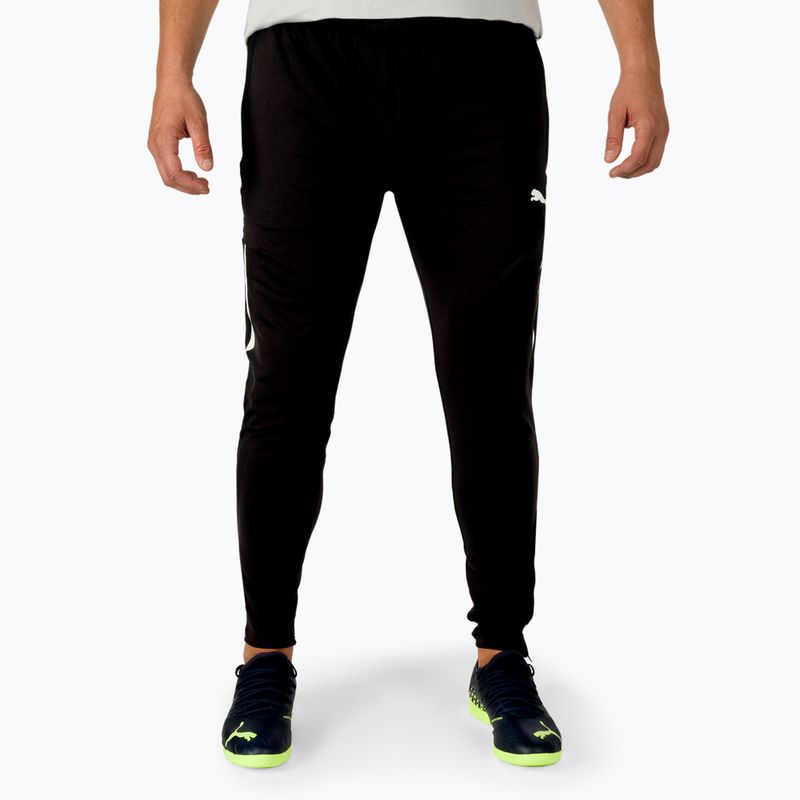 Pantaloni da calcio PUMA Teamliga Training Pro uomo puma nero/puma bianco