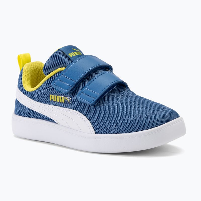 PUMA Courtflex v2 Mesh V PS scarpe da bambino star sapphire/puma white