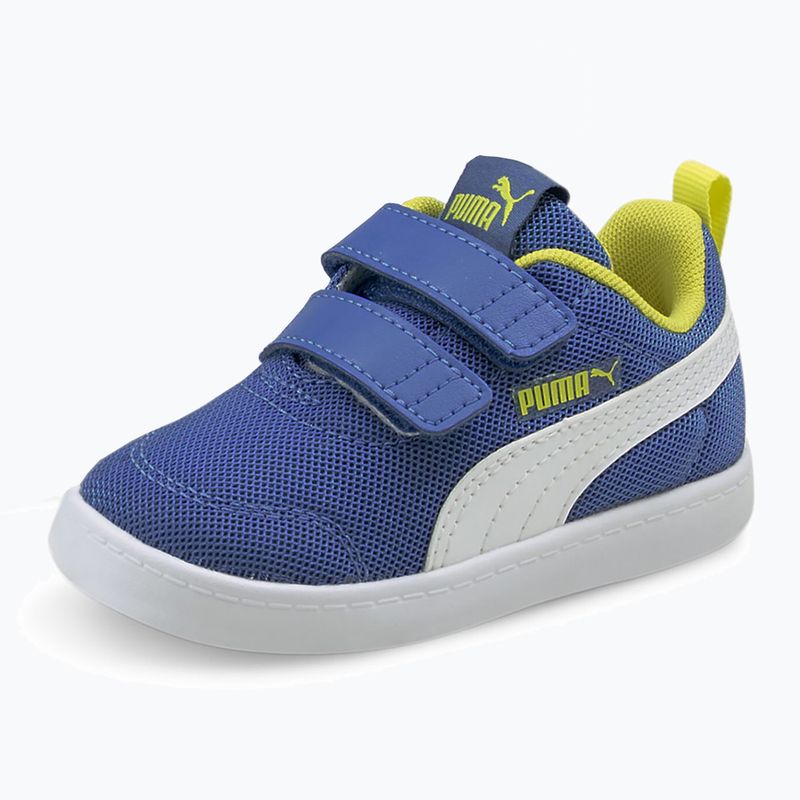 PUMA Courtflex v2 Mesh V Inf star shappire/puma bianco scarpe da bambino 8