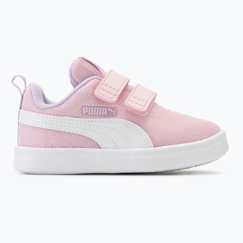 PUMA Courtflex v2 Mesh V Inf rosa donna/puma bianco scarpe da bambino 2