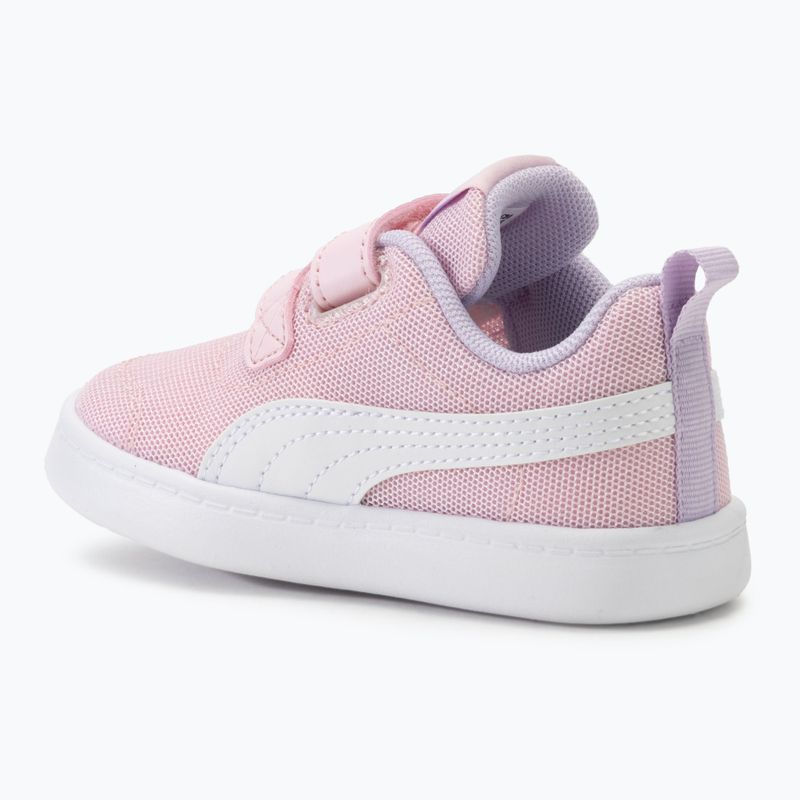 PUMA Courtflex v2 Mesh V Inf rosa donna/puma bianco scarpe da bambino 3