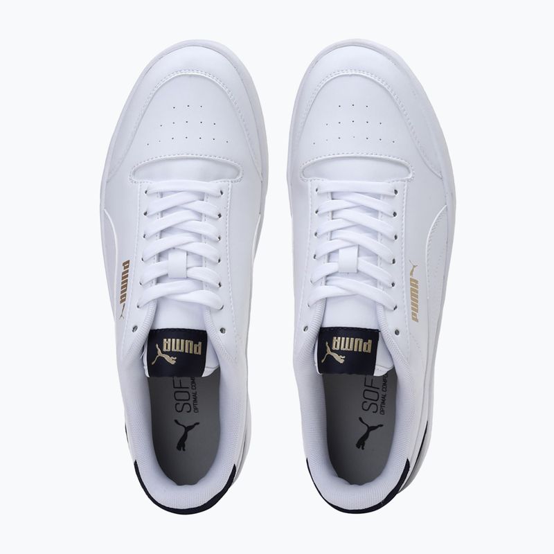 Scarpe PUMA Shuffle puma bianco/puma bianco/peacoat/puma oro di squadra 6