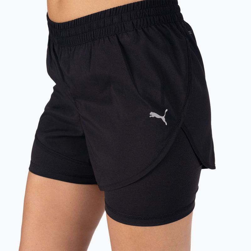 Pantaloncini compressivi da donna PUMA 2In1 Run puma nero 4