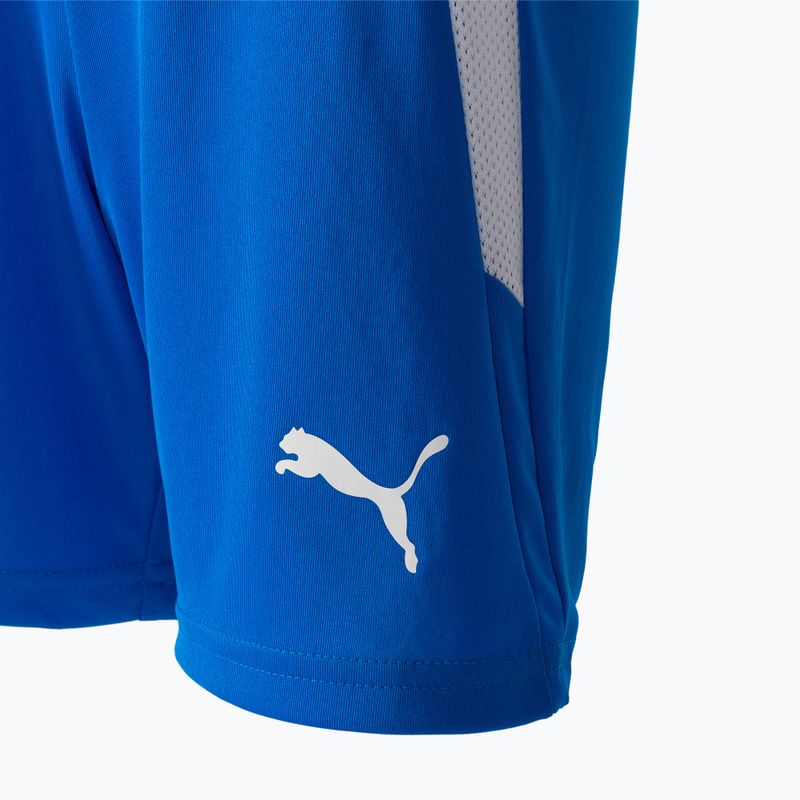 Pantaloncini da calcio da bambino PUMA Teamliga blu elettrico/lemonade 3