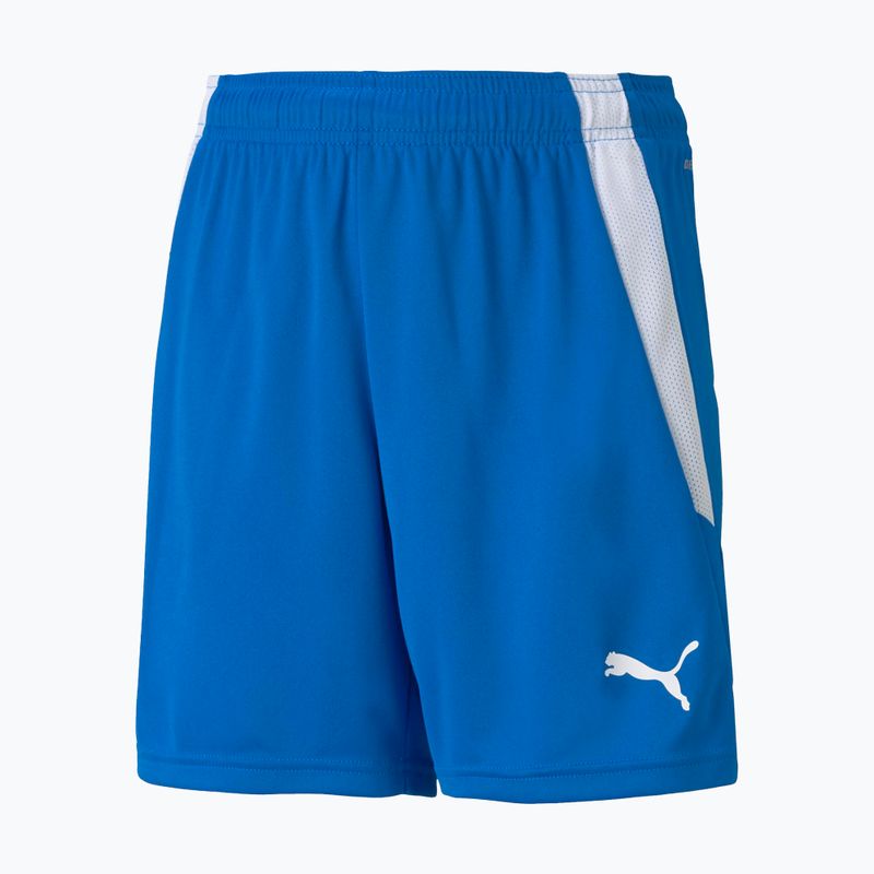 Pantaloncini da calcio da bambino PUMA Teamliga blu elettrico/lemonade 5