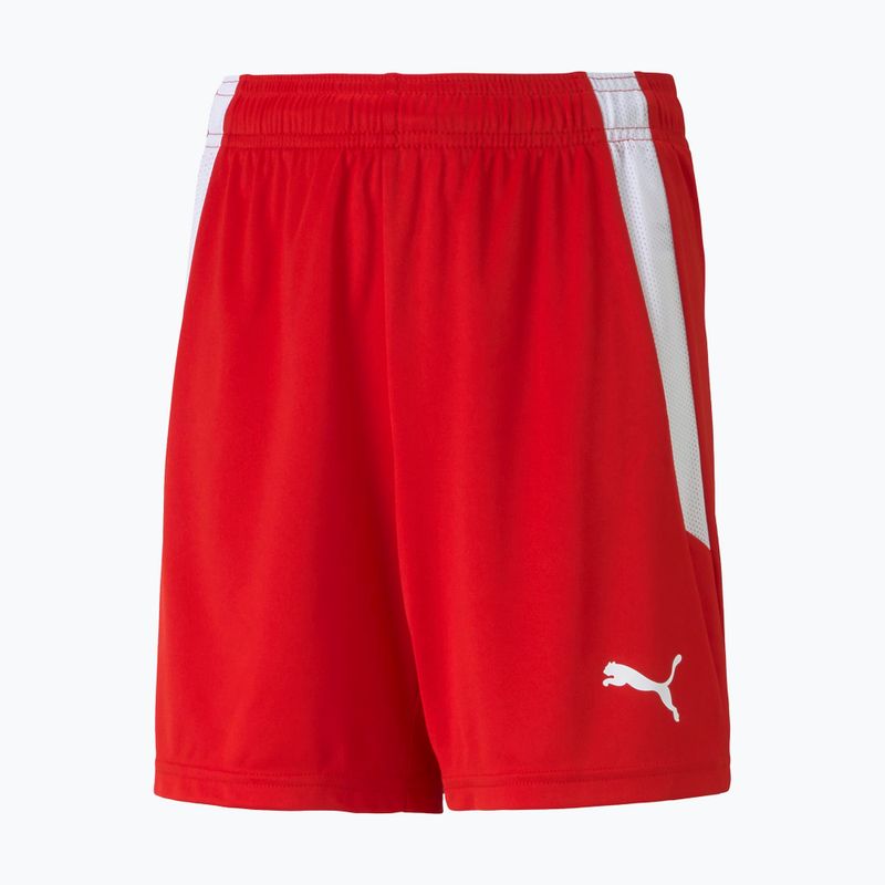 Pantaloncini da calcio PUMA Teamliga da bambino puma rosso/puma bianco