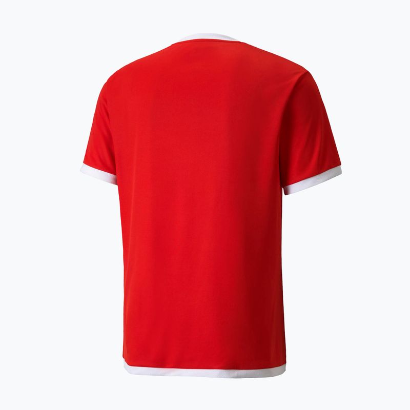 Maglia da calcio da uomo PUMA Teamliga Maglia puma rosso/puma bianco 7