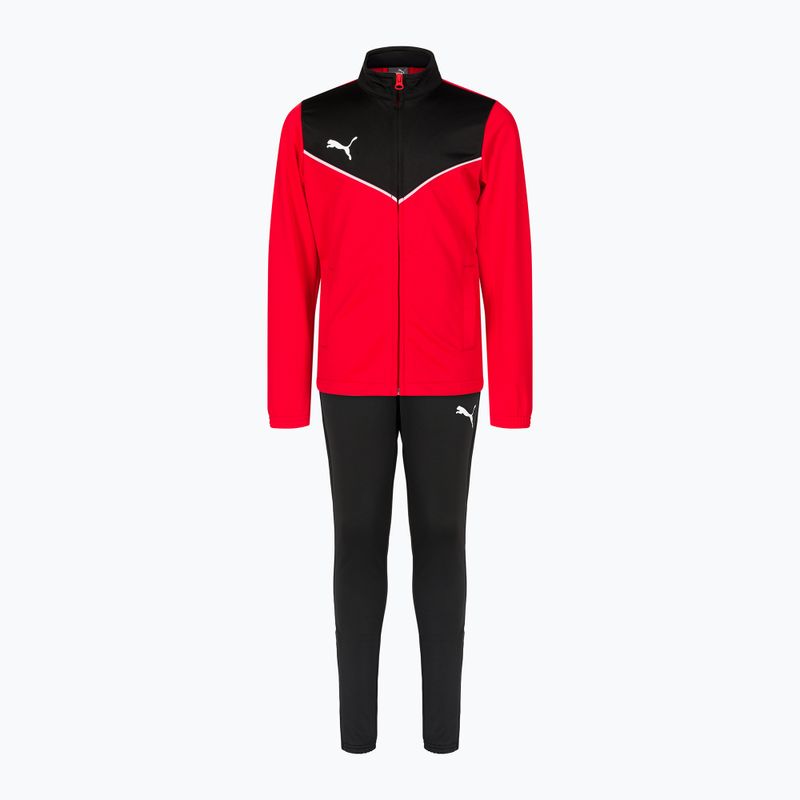 PUMA Individualrise Tracksuit rosso/puma nero tuta da ginnastica per bambini