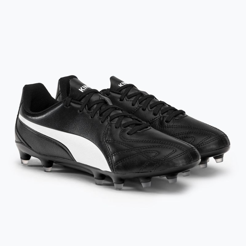 Scarpe da calcio da uomo PUMA King Hero 21 FG puma nero/puma bianco 4