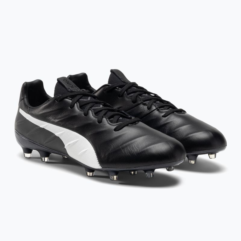 Scarpe da calcio da uomo PUMA King Platinum 21 FG/AG puma nero/puma bianco 4