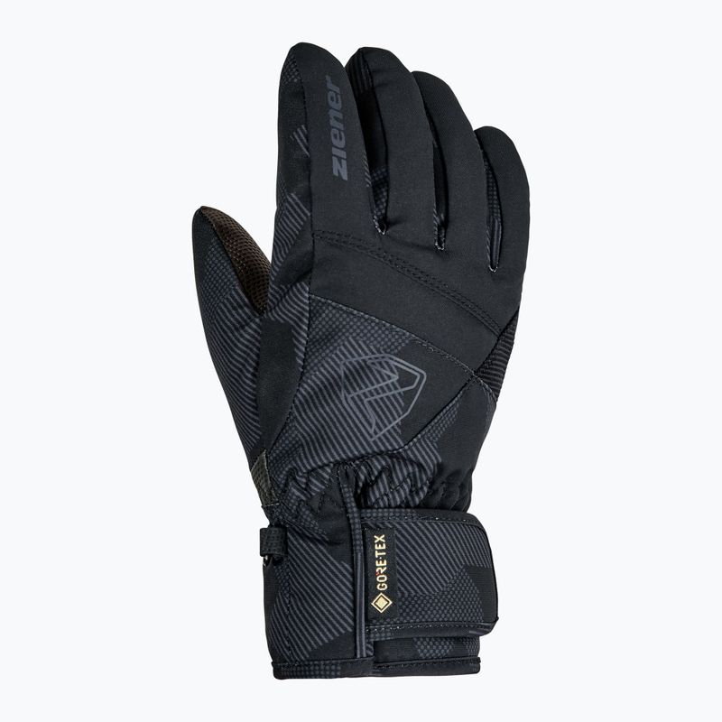 Guanti da sci per bambini Ziener Leif-Z GTX black/gray ink camo 2