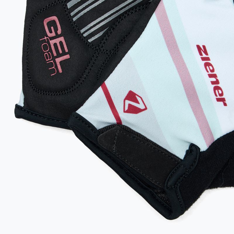 Guanti ciclismo donna ZIENER MTB Crizy Lady GELfoam rosso sangria 4