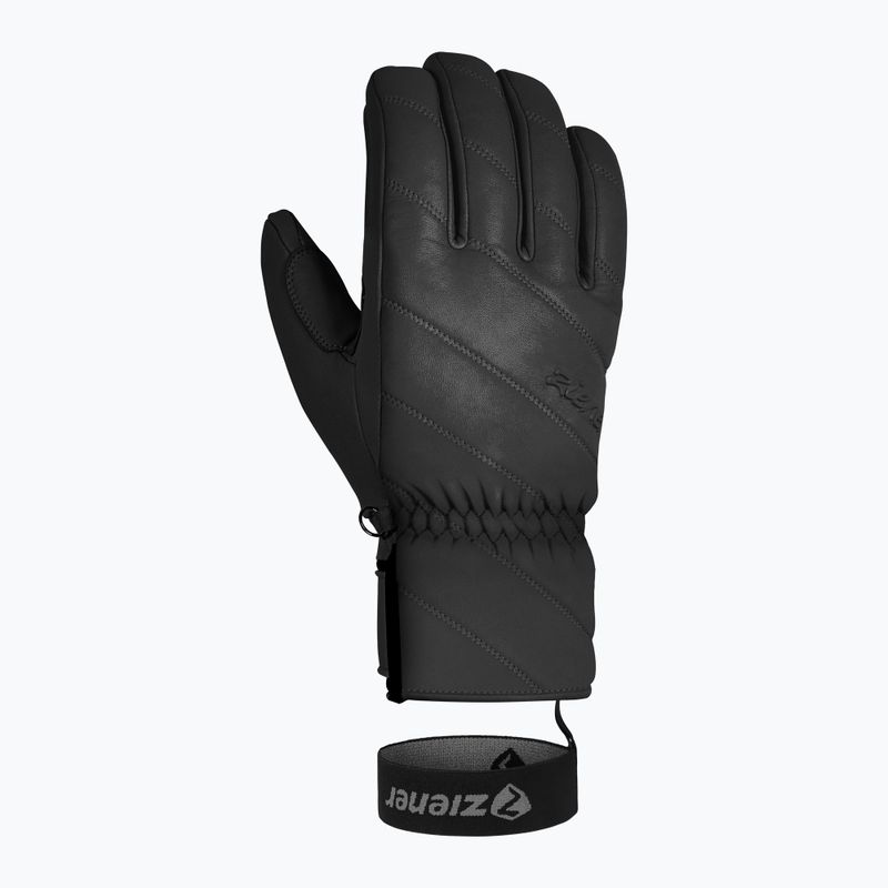 Guanti da sci da donna ZIENER Kuma Aquashield nero 8
