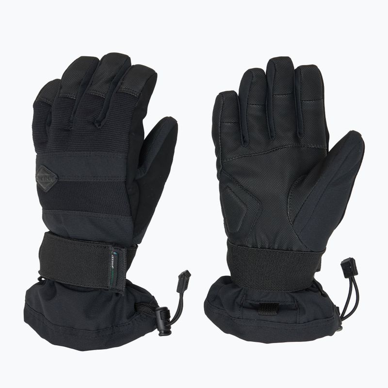 Guanti da snowboard per bambini ZIENER Manu Aquashield nero