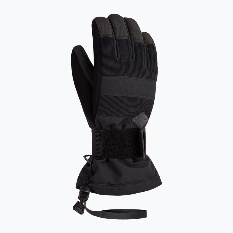 Guanti da snowboard per bambini ZIENER Manu Aquashield nero 8