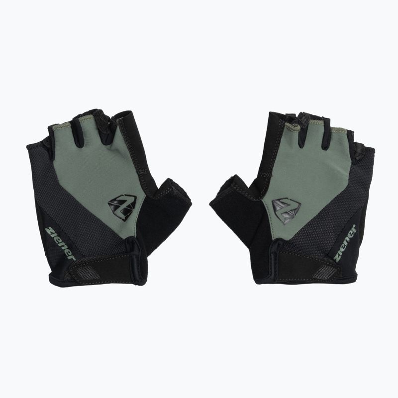 Guanti da ciclismo da uomo Ziener MTB Collby Gel verde pietra 2