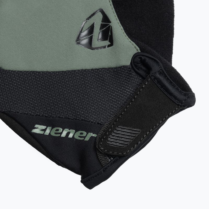 Guanti da ciclismo da uomo Ziener MTB Collby Gel verde pietra 4