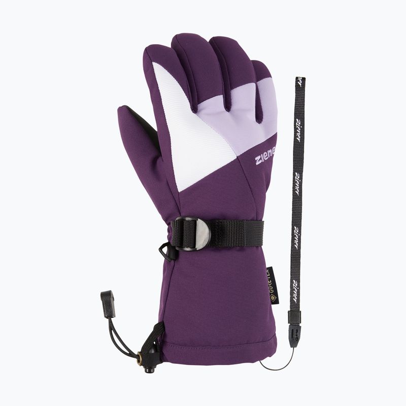 ZIENER Guanti da sci per bambini Lani GTX viola scuro 8