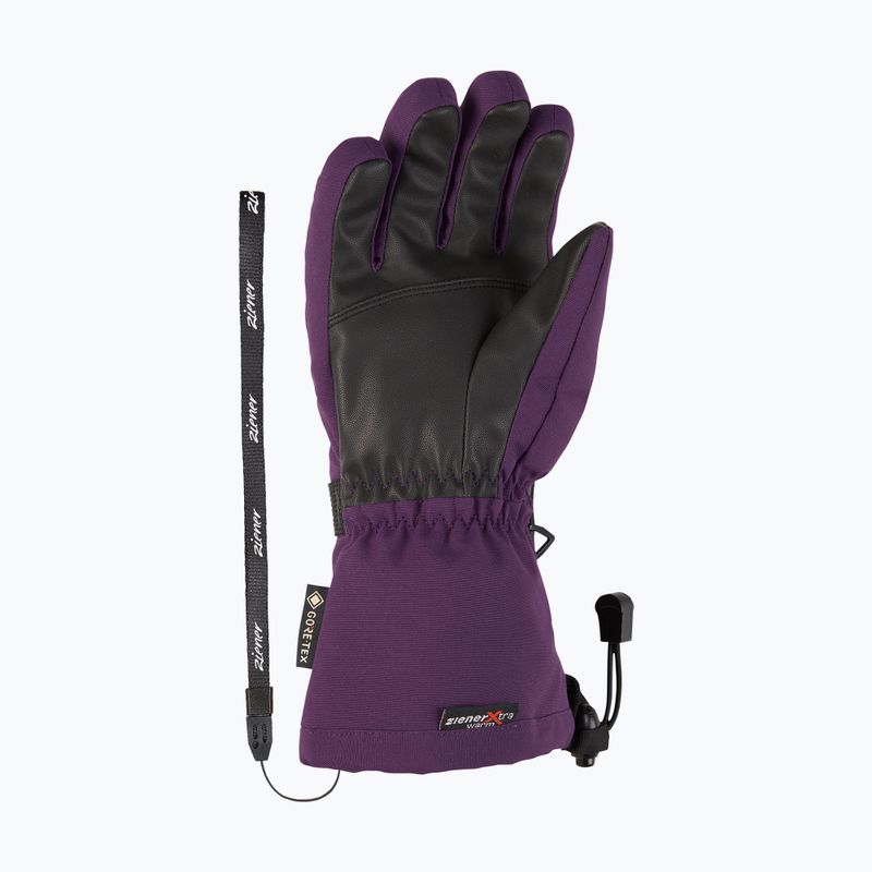 ZIENER Guanti da sci per bambini Lani GTX viola scuro 9