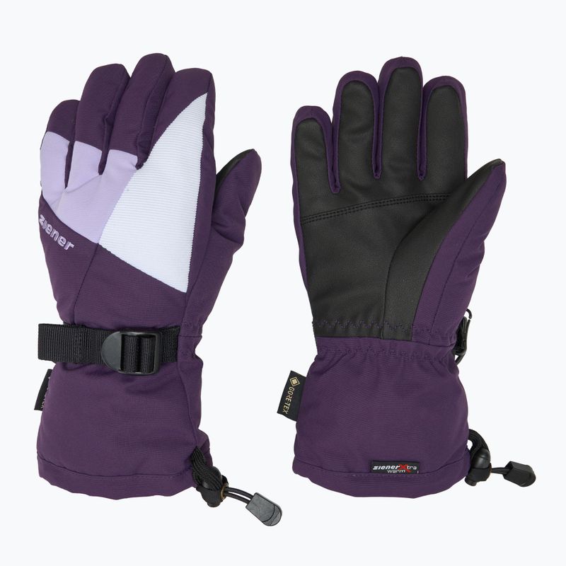 ZIENER Guanti da sci per bambini Lani GTX viola scuro