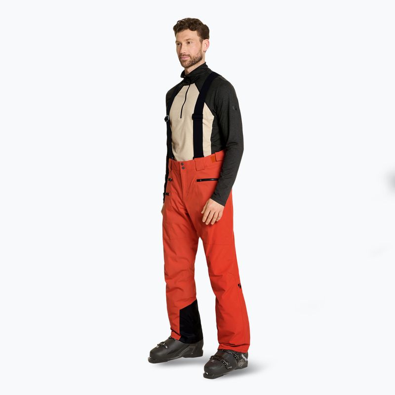 Pantaloni da sci da uomo ZIENER Tronador arancione zucca 2