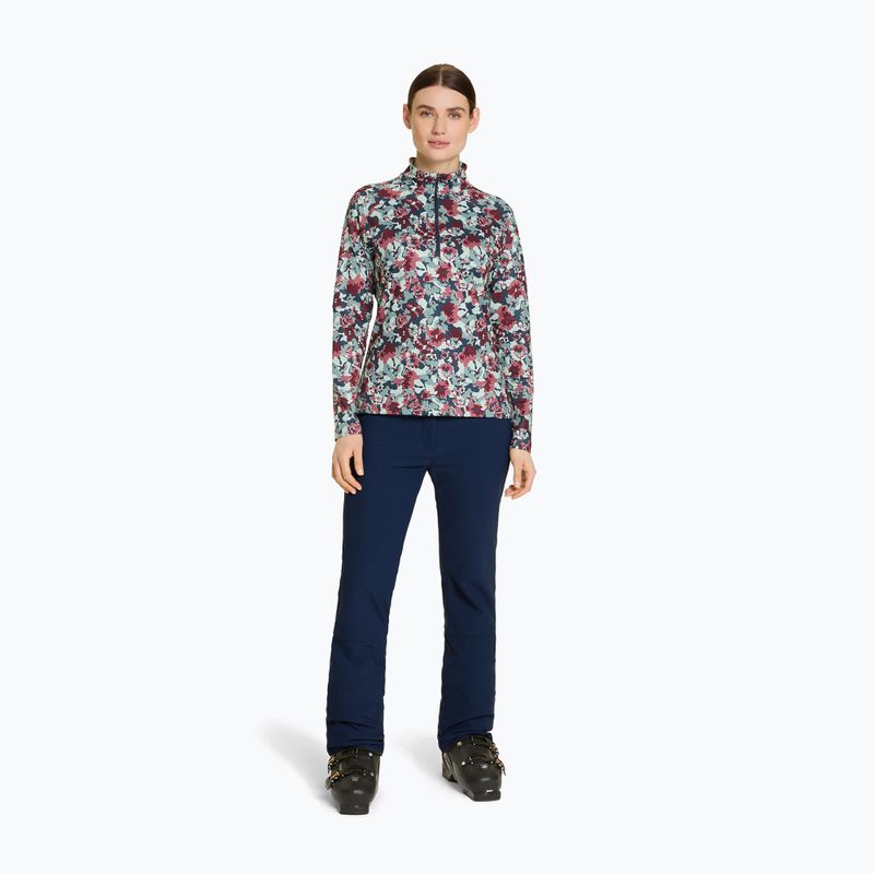 Maglia donna termo attiva a maniche lunghe ZIENER Jarps con stampa floreale 2