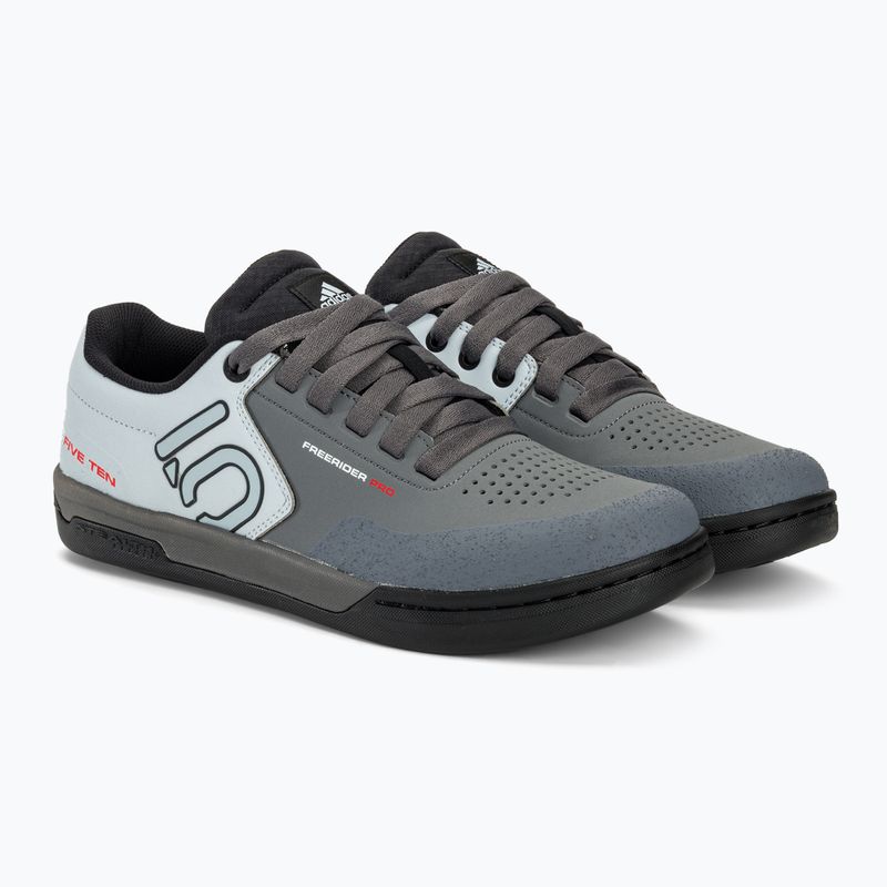 Scarpe da ciclismo uomo piattaforma adidas FIVE TEN Freerider Pro grey five/ftwr white/halo blue 5