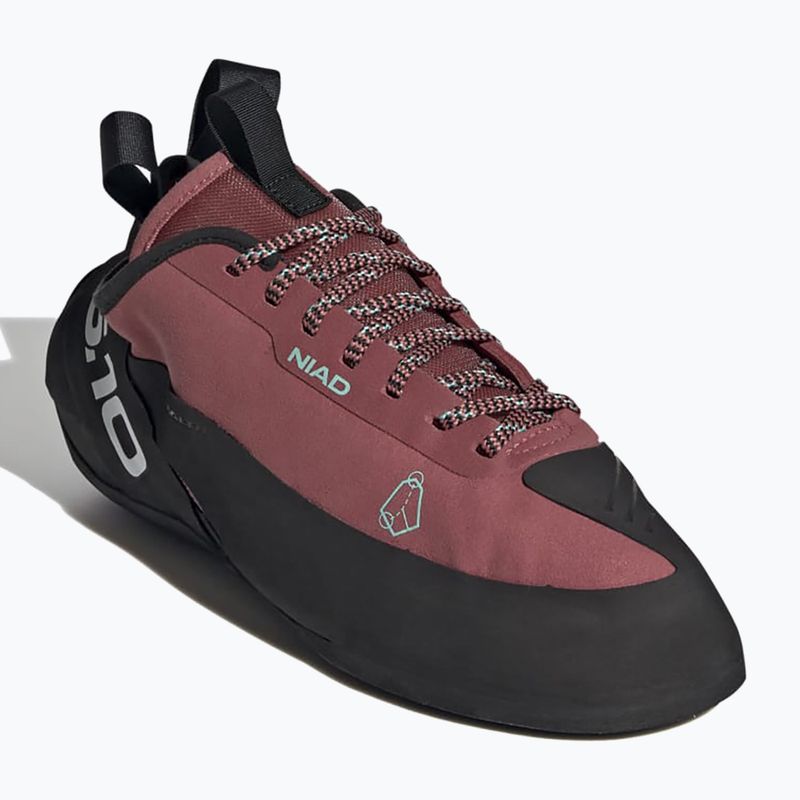 Scarpe da arrampicata da uomo adidas Five Ten Niad Lace core black/crew red/acid mint 8