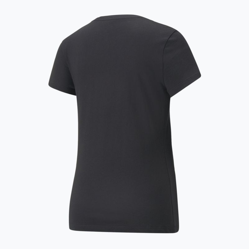 PUMA ESS+ Metallic Logo Tee Donna puma nero/argento metallizzato 2